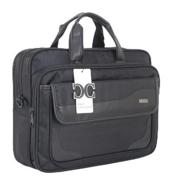 Case Club 2063 15.6 inç Kumaş Su Geçirmez El-Omuz Laptop Çantası Siyah