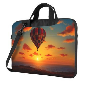 VducK Balon Desenli 15.6 inç Oxford Kumaş Su Geçirmez El-Omuz Laptop Çantası Siyah