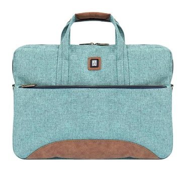 Minbag Jr Jane 13 inç Polyester Su Geçirmez El-Omuz Laptop Çantası Yeşil