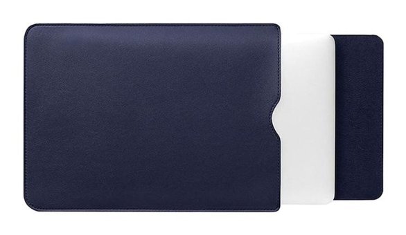Gubisi 15 inç Deri Su Geçirmez El-Omuz Laptop Çantası Koyu Mavi