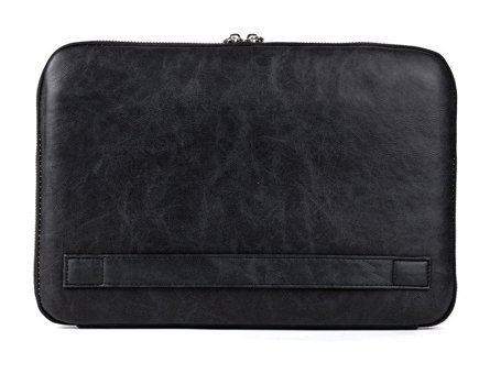 Mussen 13-13.3 inç Suni Deri Su Geçirmez Kılıf Laptop Çantası Siyah