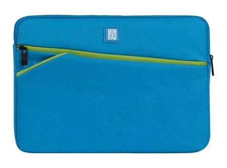 Minbag Alice 13 inç Suni Deri Su Geçirmez Kılıf Laptop Çantası Mavi