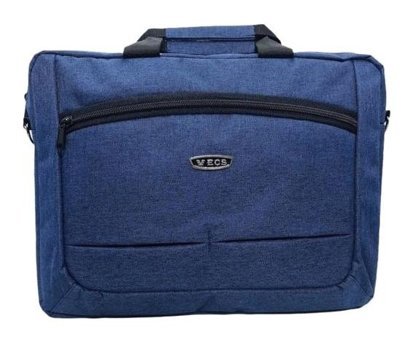 Necati Çanta 15.6 inç Suni Deri Su Geçirmez El-Omuz Laptop Çantası Lacivert