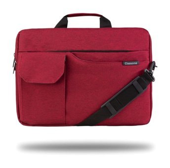 Classone Warkout TL7000 15.6 inç Polyester Su Geçirmez El-Omuz Laptop Çantası Bordo