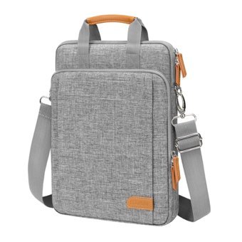 Mosiso 16 inç Polyester Sırt Laptop Çantası Gri