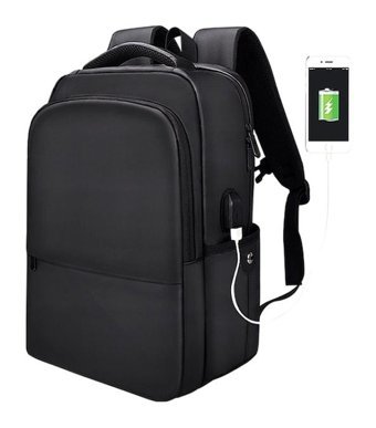 Codegen 15 inç Polyester Su Geçirmez Sırt Laptop Çantası Siyah