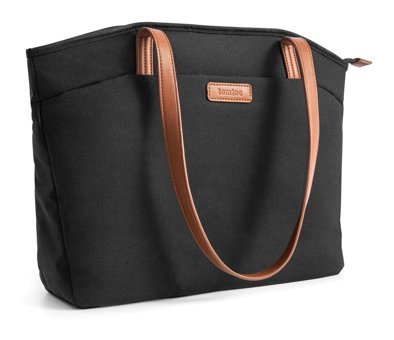 Tomtoc 16 inç Polyester Su Geçirmez El-Omuz Laptop Çantası Siyah