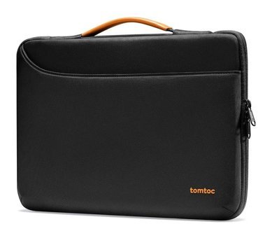 Tomtoc Defender A22D2D1 14 inç Polyester Su Geçirmez El-Omuz Laptop Çantası Siyah