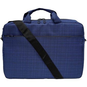 Beutel Gemustert-EC11 15.6 inç Kumaş Su Geçirmez El-Omuz Laptop Çantası Mavi