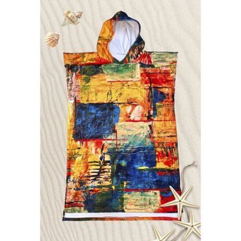 Snowsea Sp1034 Giyilebilir 65x75 cm Pamuklu Polyester Plaj Havlusu Mavi