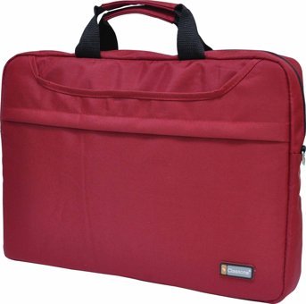 Classone Mila TL2562 15.6 inç Kumaş Su Geçirmez El-Omuz Laptop Çantası Kırmızı