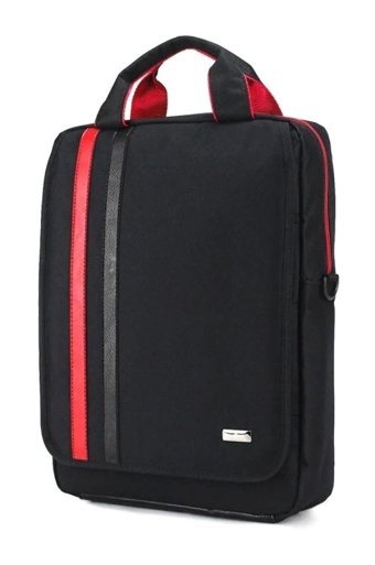 Case Club 15.6 inç Kumaş Su Geçirmez Sırt Laptop Çantası Kırmızı-Siyah