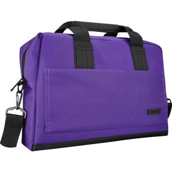 Addison 300456 14 inç Deri El-Omuz Laptop Çantası Mor