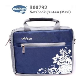 Addison 300792 15.6 inç Deri El-Omuz Laptop Çantası Mavi