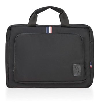U.S. Polo Assn. PLEVR23652 13-14.9 inç Polyester Su Geçirmez El-Omuz Laptop Çantası Siyah