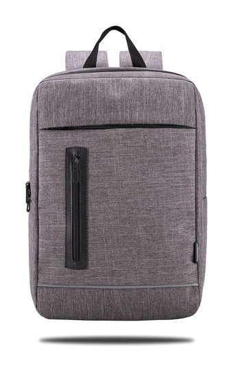 Classone Triesta 15.6 inç Keten Kumaş Sırt Laptop Çantası Gri