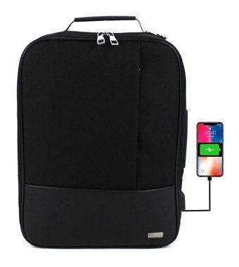 Dias avm 17 inç Kumaş Su Geçirmez El-Omuz Laptop Çantası Siyah