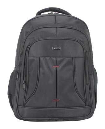 Case Club 17 inç Kumaş Su Geçirmez Sırt Laptop Çantası Siyah