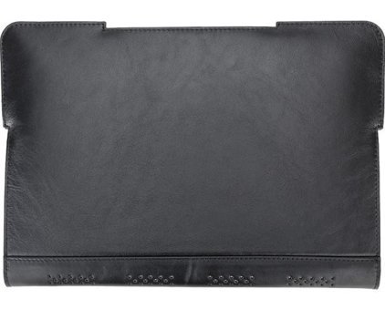 Bouletta Chester RST1 13-14 inç Deri Su Geçirmez Kılıf Laptop Çantası Siyah