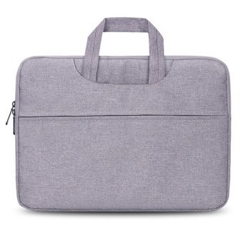 Cicilin 13.3 inç Polyester Su Geçirmez El-Omuz Laptop Çantası Gri
