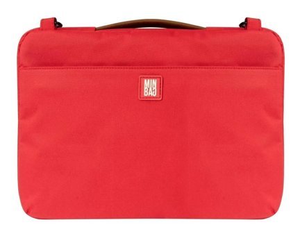 Minbag Lora 13 inç Polyester Su Geçirmez El-Omuz Laptop Çantası Turuncu