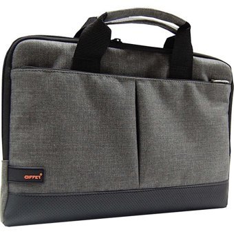 Differ Studio 13.3 inç Kumaş Su Geçirmez El-Omuz Laptop Çantası Gri