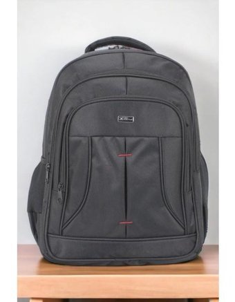 Terzi Bey 17.3 inç Kumaş Su Geçirmez Sırt Laptop Çantası Siyah