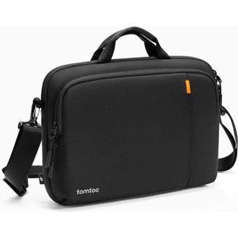 Tomtoc Defender A30D2D1 13-14 13-14 inç Kumaş Su Geçirmez El-Omuz Laptop Çantası Siyah