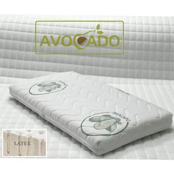Avocado Cotton Dikdörtgen Lateks Ortopedik 70x130 cm Beşik Yatağı