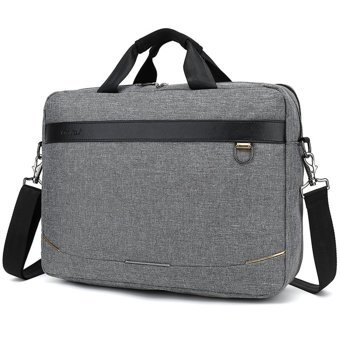Wslcn 15.6 inç Polyester Su Geçirmez El-Omuz Laptop Çantası Gri
