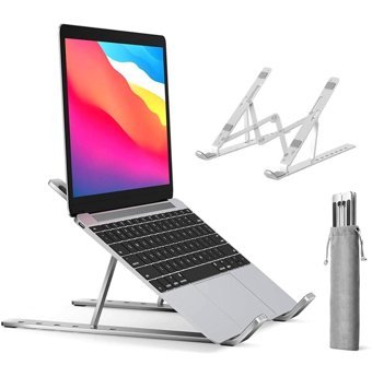 Gomax Ayarlanabilir Ayaklı Masaüstü Laptop ve Tablet Standı Gri
