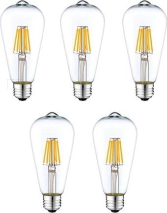 Ars Led St64 6 W Tasarruflu Beyaz E27 Armut Led Ampül