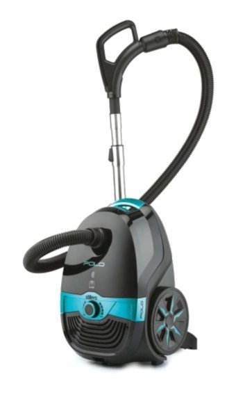 Stilevs Polo 800 W Yatay Turbo Başlıklı Kağıt Toz Torbalı Süpürge Mavi