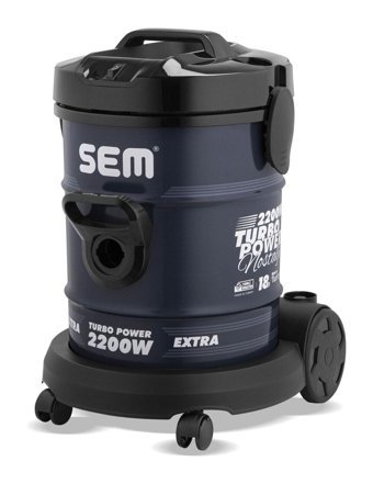 Sem SV110 2200 W Yatay Sentetik Toz Torbalı Süpürge Antrasit