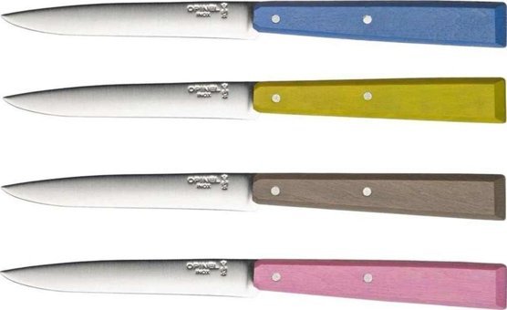Opinel Bon Appetit Ahşap Saplı Paslanmaz Çelik Gövdeli 4 Parça Biftek Bıçağı Seti