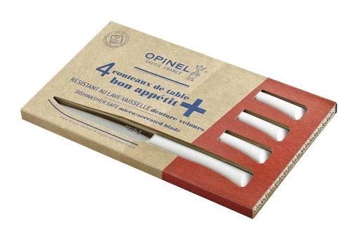 Opinel Bon Appetit Polimer Saplı Paslanmaz Çelik Gövdeli 4 Parça Mutfak Bıçağı Seti