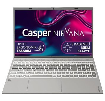 Casper Nirvana C550.1255-DF00X-G Dahili Iris Xe Graphics Eligible Intel Core i7 1255U 32 GB Ram 1 TB SSD 15.6 inç Full HD Freedos Laptop