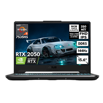 Asus TUF A15 FA506NF-HN050 BT54 Harici GeForce RTX 2050 AMD Ryzen 5 7535HS 64 GB Ram 256 GB SSD 15.6 inç Full HD Windows 11 Pro Laptop