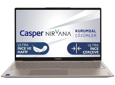 Casper Nirvana X700.1235-EF00X-K Dahili Iris Xe Graphics Eligible Intel Core i5 1235U 64 GB Ram 1 TB SSD 15.6 inç Full HD Freedos Laptop