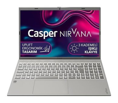 Casper Nirvana C550.1255-BF00A-G-F Dahili Iris Xe Graphics Eligible Intel Core i7 1255U 16 GB Ram 1 TB SSD 15.6 inç Full HD Windows 11 Home Laptop