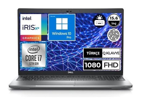 Dell Latitude 5530 N212L553015EMEA_W01 Dahili Iris Xe Graphics Eligible Intel Core i7 1255U 16 GB Ram 1 TB SSD 15.6 inç Full HD Windows 10 Pro Laptop