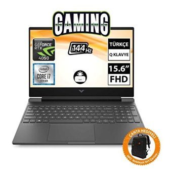 Hp Victus 15 FA1057NT 8U849EA01 Harici GeForce RTX 4050 Intel Core i7 13700H 16 GB Ram 1 TB SSD 15.6 inç Full HD Freedos Laptop + CNT002 Çanta