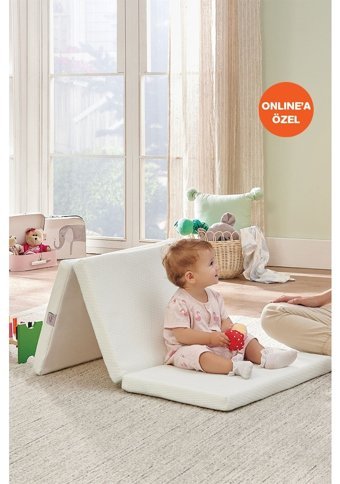 Yataş Bedding Babygo Dikdörtgen Visco Ortopedik Katlanır 60x120 cm Beşik Yatağı