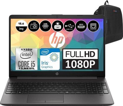 Hp 250R G9 A37RKETP15 Dahili Intel Iris Xe Graphics Intel Core i5 1335U 32 GB Ram 4 TB SSD 15.6 inç Full HD Windows 11 Pro Laptop