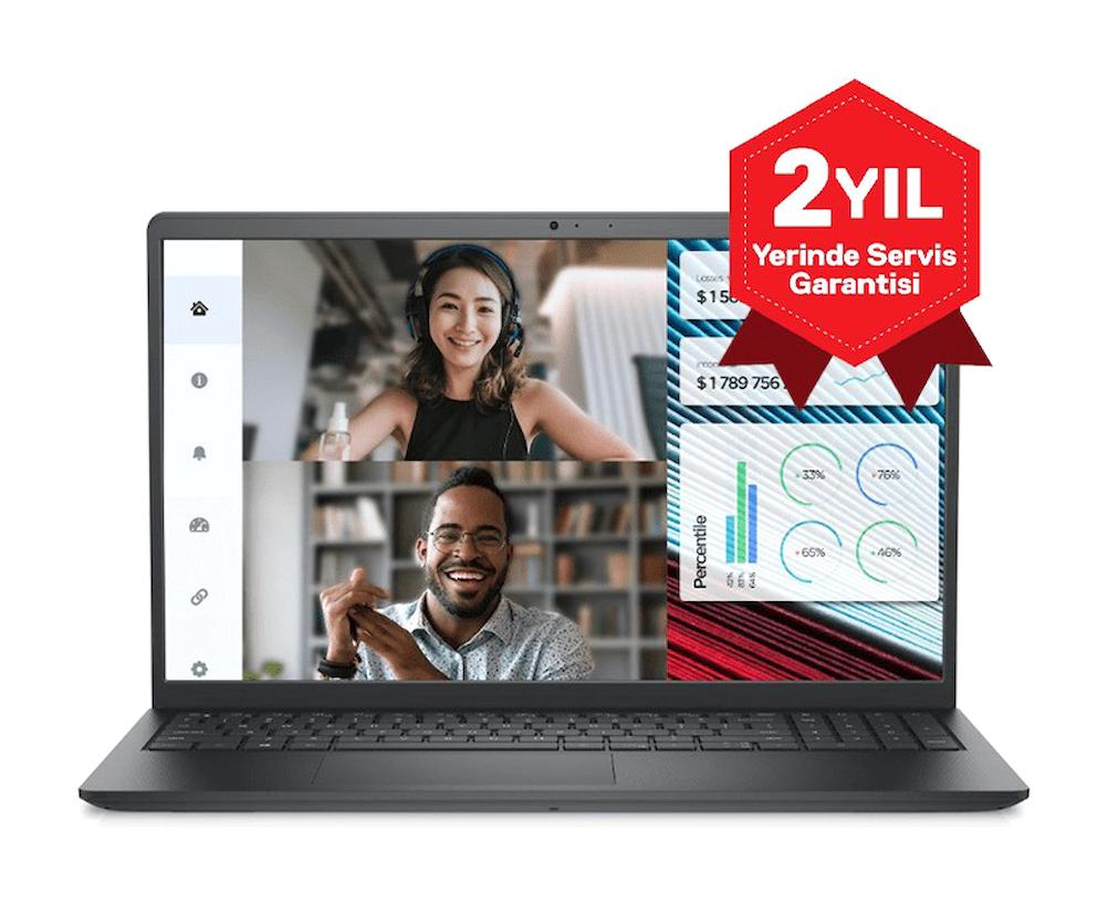 Dell Vostro 3520 N3001PVNB3520UE5 Dahili UHD Graphics Intel Core i3 1215U 16 GB Ram 1 TB SSD 15.6 inç Full HD Freedos Laptop