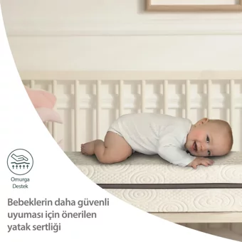 Homedius Aloe Vera Dikdörtgen Sünger Ortopedik 80x130 cm Beşik Yatağı