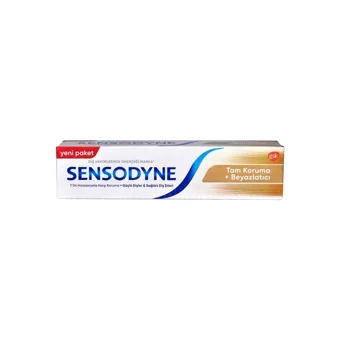 Sensodyne Tam Koruma ve Beyazlatıcı Naneli Florürlü Diş Macunu 50 ml