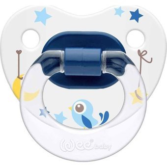Wee Baby Desenli Damaklı 18+ Ay Damaklı Silikon Emzik Çok Renkli