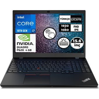 Lenovo MWS ThinkPad P15V Gen1 20TQS0EBTX 016 Dahili UHD Graphics Intel Core i7 10850H 64 GB Ram 1 TB SSD 15.6 inç Full HD Windows 11 Pro Dokunmatik Laptop