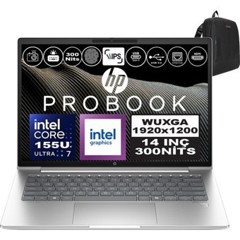 Hp ProBook 440 G11 A22YSEAH16 Dahili Graphics Intel Core Ultra 7 155U 40 GB Ram 4 TB SSD 14 inç WUXGA Windows 11 Home Laptop + Zetta Çanta